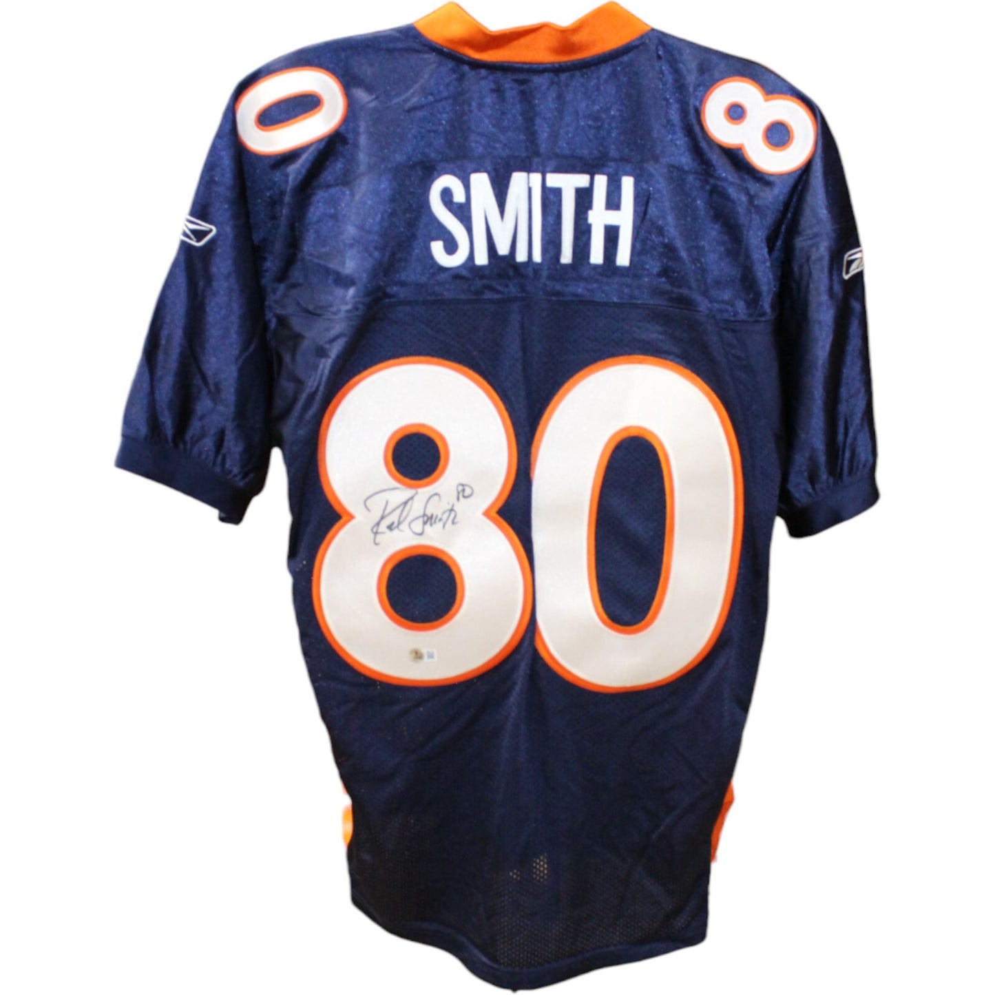 Rod Smith Signed Denver Broncos Blue Reebok Jersey (Size 52)