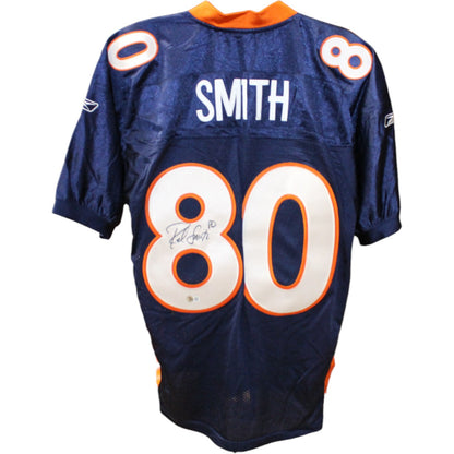 Rod Smith Signed Denver Broncos Blue Reebok Jersey (Size 52)