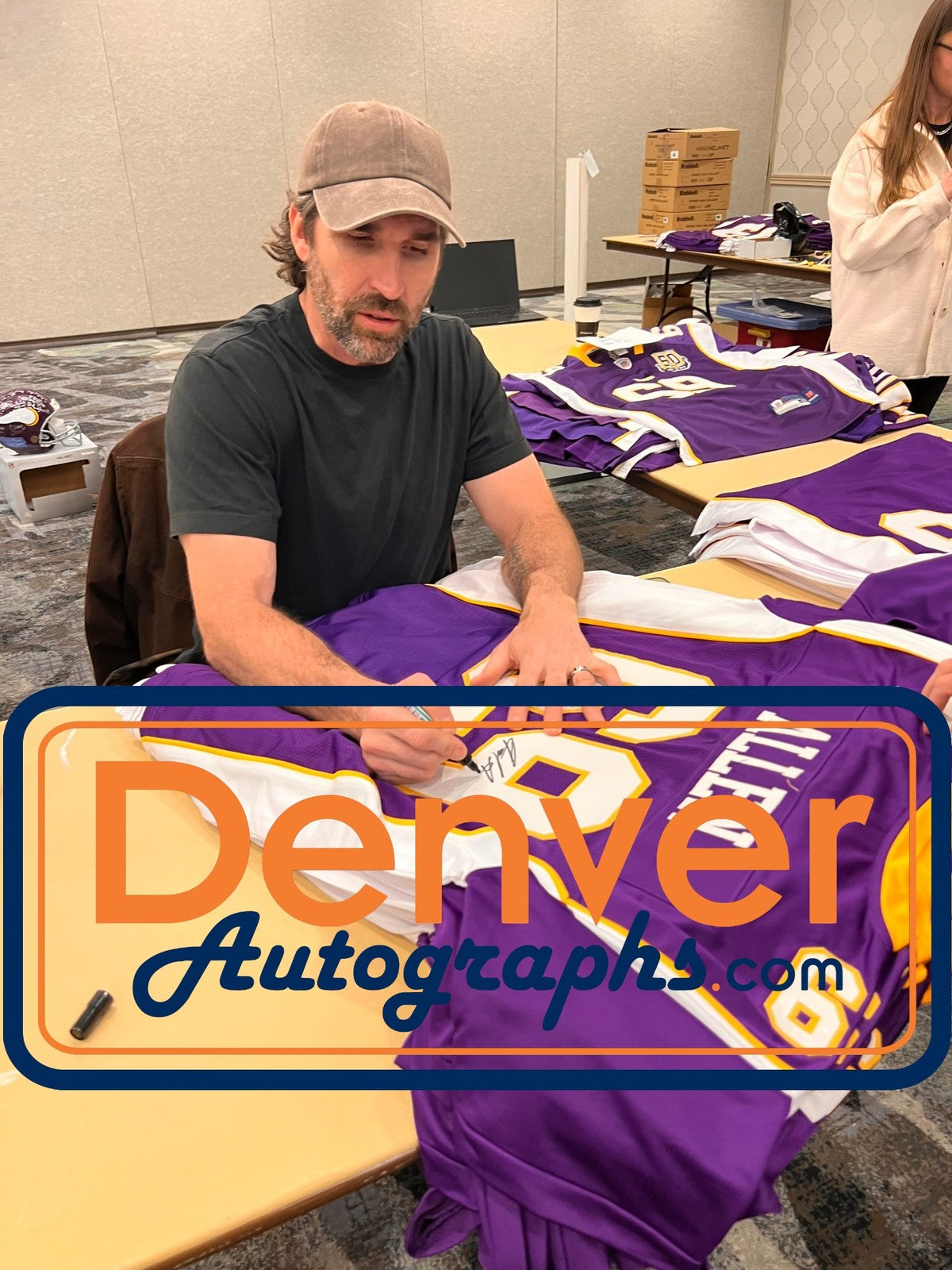 Jared Allen Autographed Pro Style Custom Jersey (BAS Witnessed)