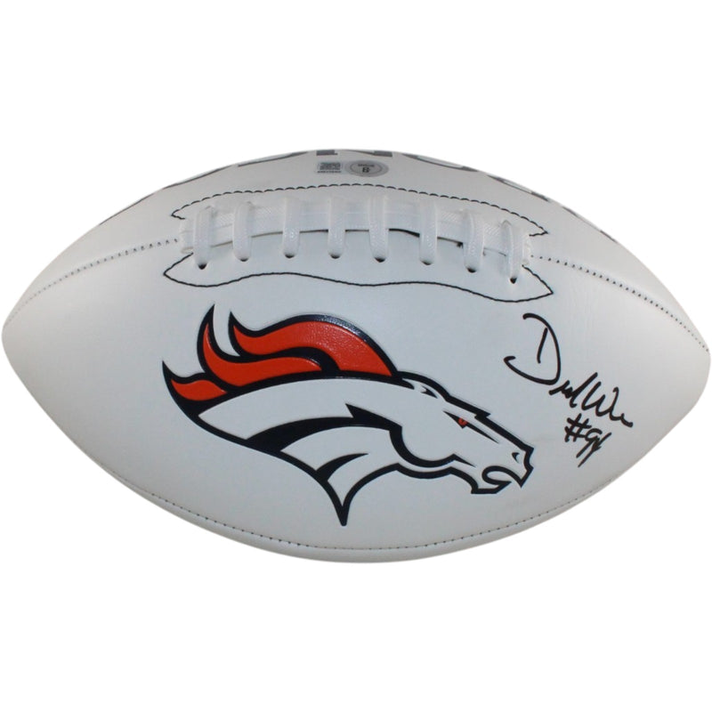 Demarcus Ware Autographed Denver Broncos Logo Football