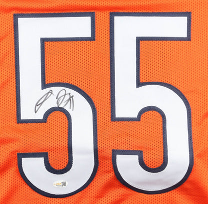 Lance Briggs Signed Chicago Bears Custom Orange Jersey (JSA)