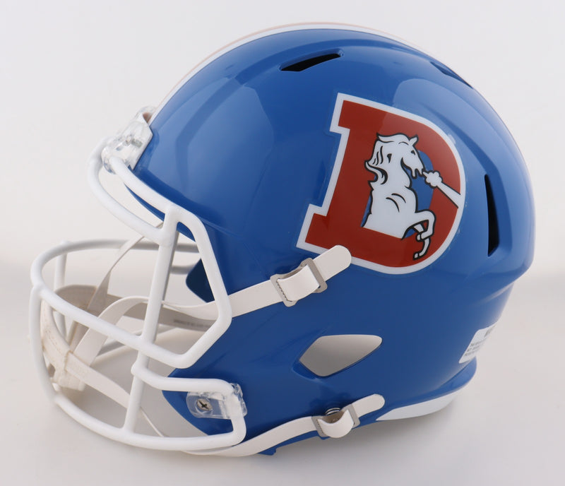 Karl Mecklenburg Signed Denver Broncos Throwback Replica Helmet
