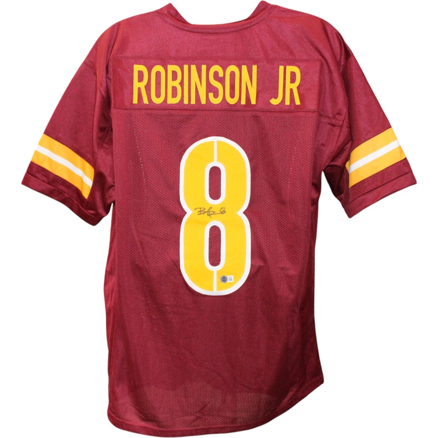 Brian Robinson Jr. Autographed Pro Style Red Custom Football Jersey
