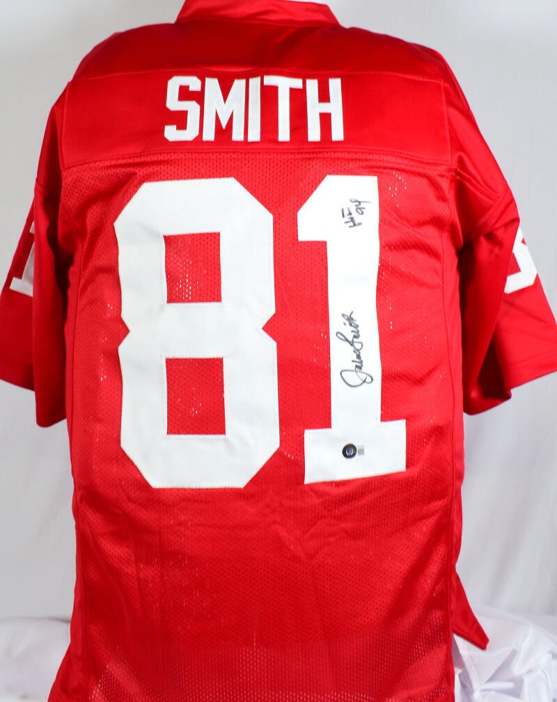 Jackie Smith Autographed St. Louis Cardinals Custom Red Jersey (HOF)