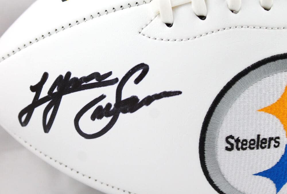 Lynn Swann Signed Pittsburgh Steelers Logo Football with HOF Inscription