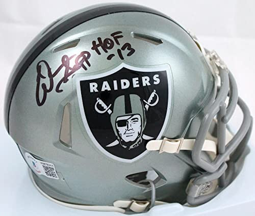 Warren Sapp Signed Oakland Raiders Flash Speed Mini Helmet - HOF