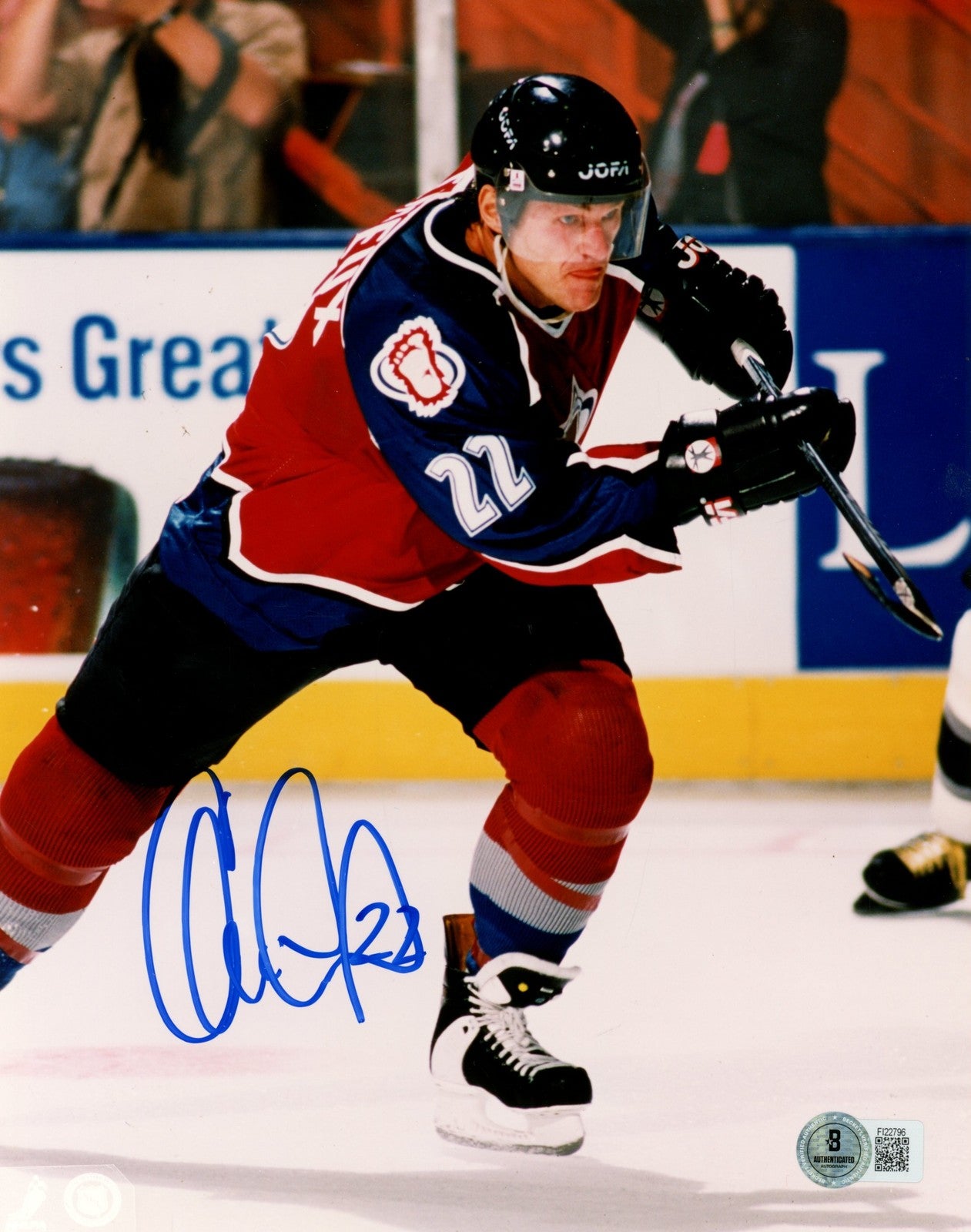 Claude Lemieux Autographed Colorado Avalanche 8x10 Photo