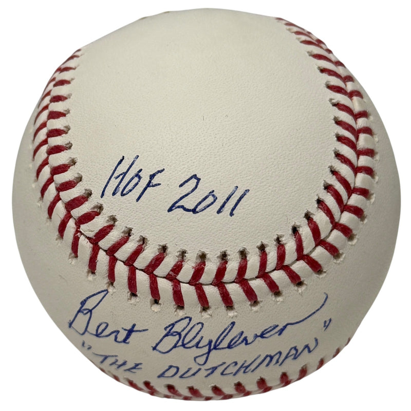 Bert Blyleven Signed ROMLB Baseball with 5 Stat Inscriptions