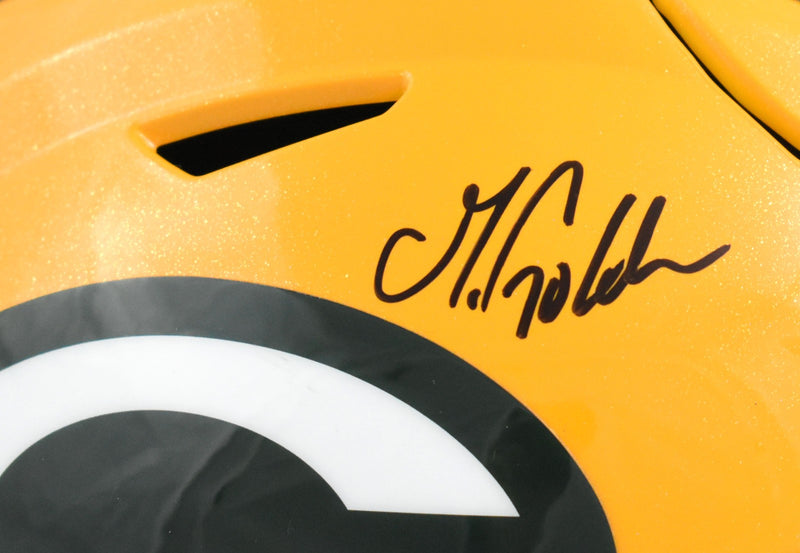 Matthew Golden Signed Green Bay Packers Mid-Size SpeedFlex Helmet