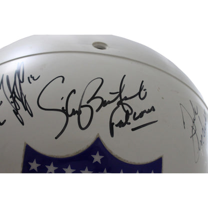 George Blanda, Paul Krause & Multi-Signed NFL Alumni Full Size 2-Bar Helmet