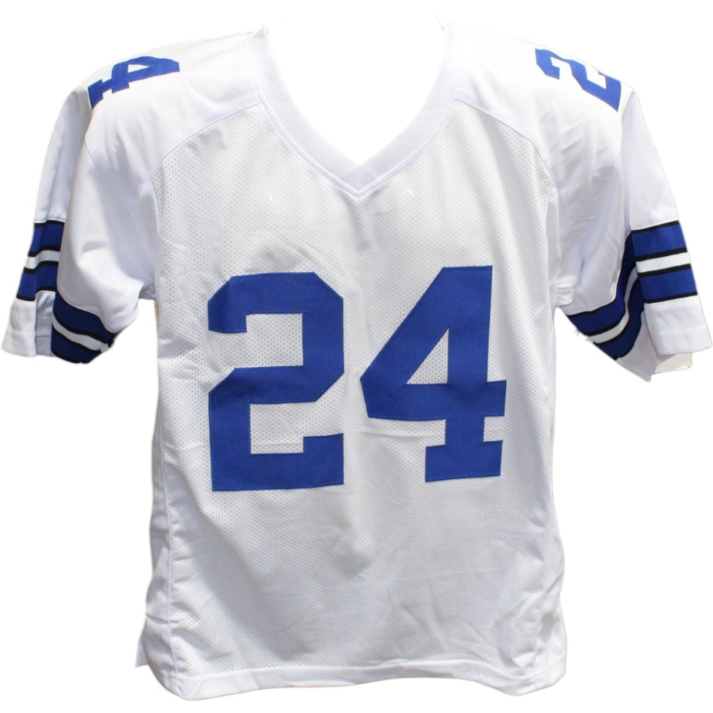 Larry Brown Signed Dallas Cowboys Pro Style White Jersey SB XXX MVP