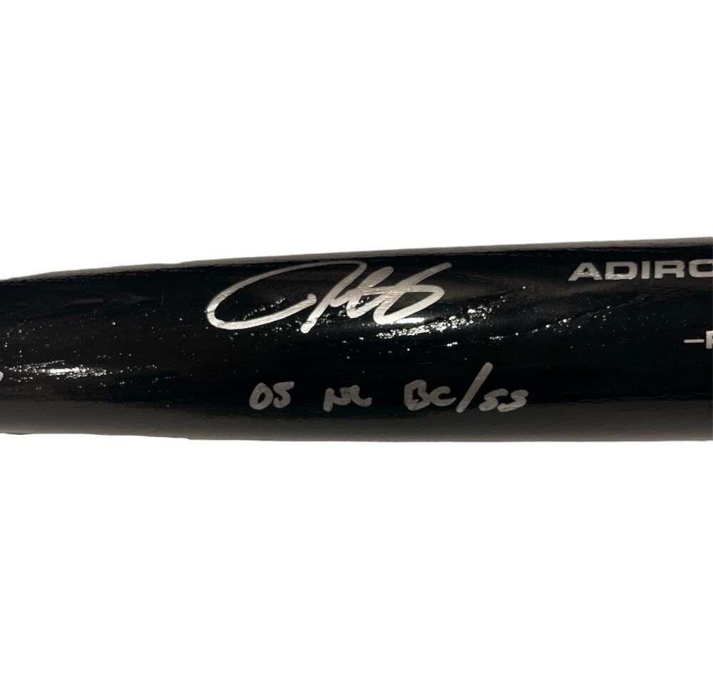Derrek Lee Signed Rawlings Black Baseball Bat 2005 NL BC & SS Beckett