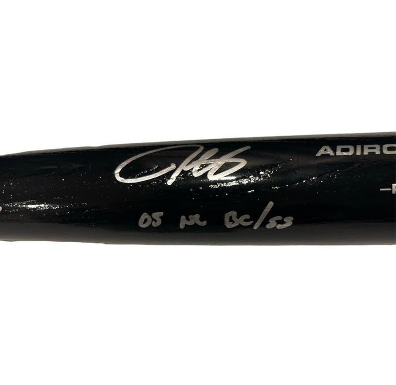 Derrek Lee Signed Rawlings Black Baseball Bat 2005 NL BC & SS Beckett