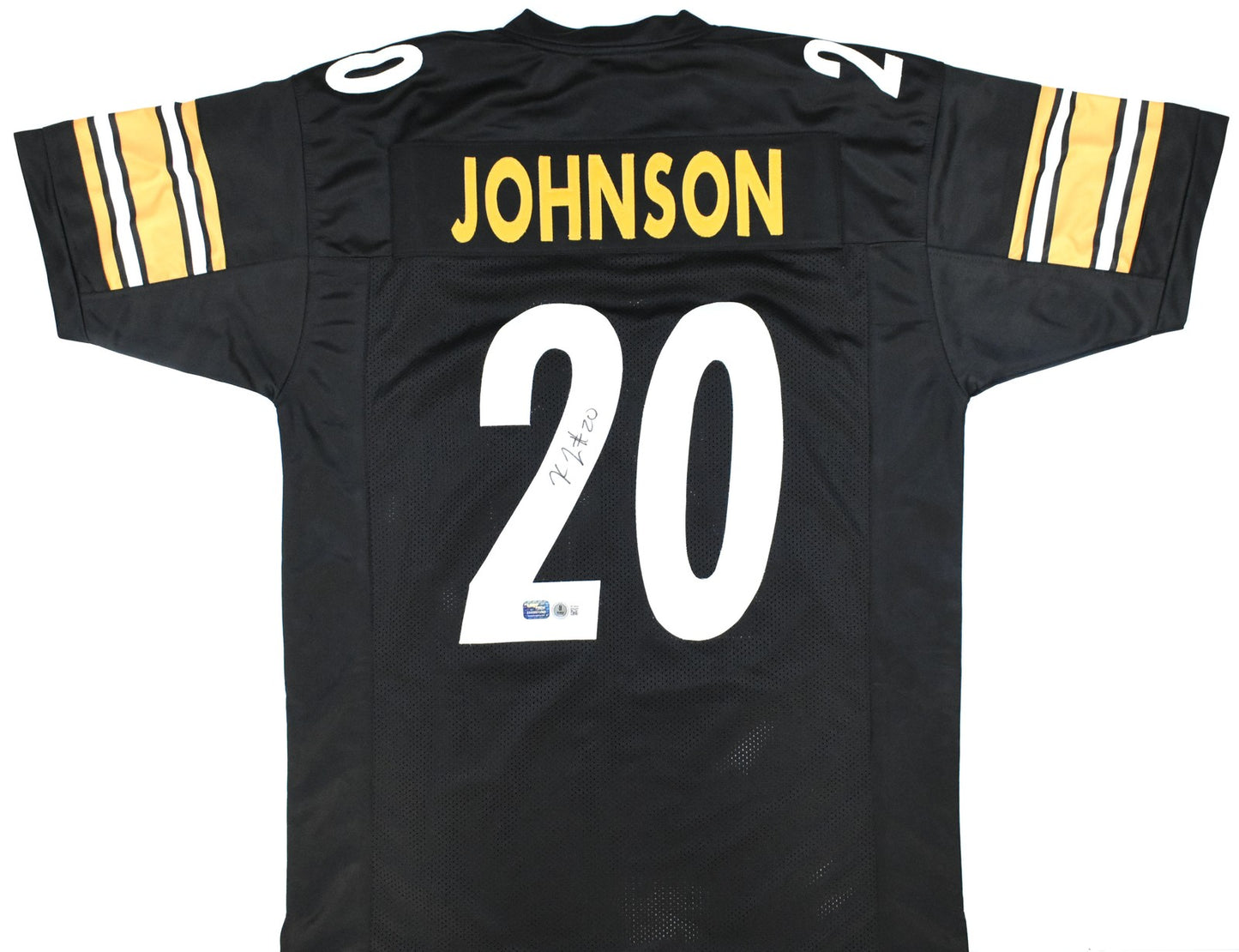 Kaleb Johnson Autographed Pittsburgh Steelers Custom Black Jersey