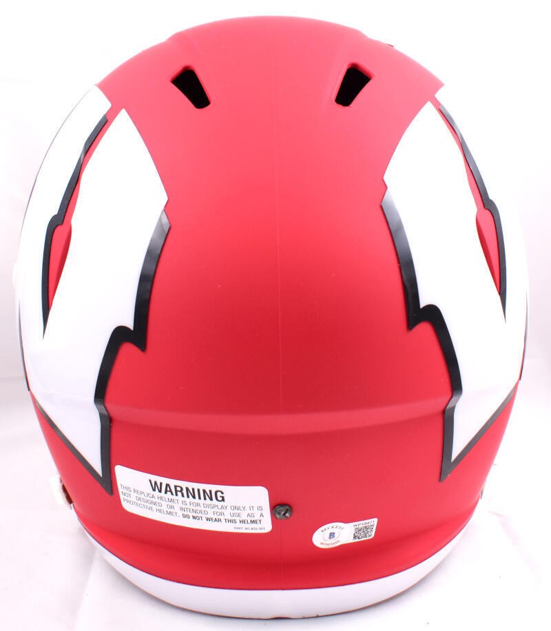 T.J. Watt Signed Wisconsin Badgers Full Size Amp Speed Helmet
