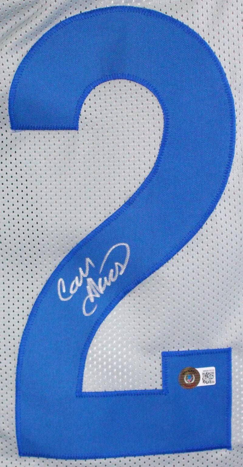 Cam Akers Signed Los Angeles Rams Grey Custom Jersey