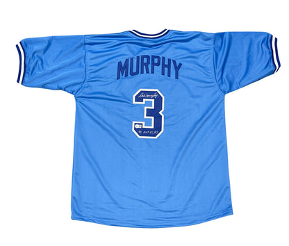 Dale Murphy Signed Atlanta Braves Custom Jersey - NL MVP 82 83 (BAS)