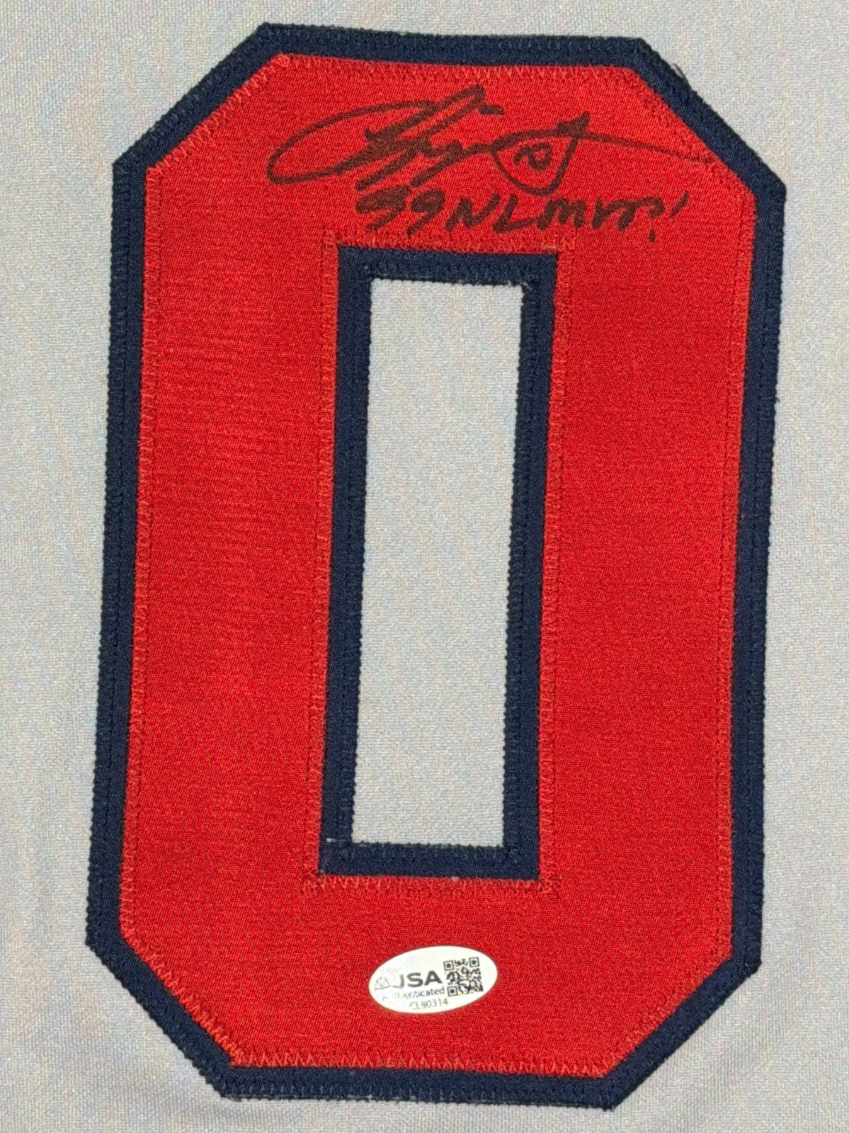 Chipper Jones Signed Atlanta Braves Russell Authentic Jersey - '99 NL MVP