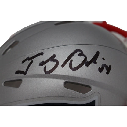 Tedy Bruschi Signed New England Patriots Mini Helmet (Beckett COA)