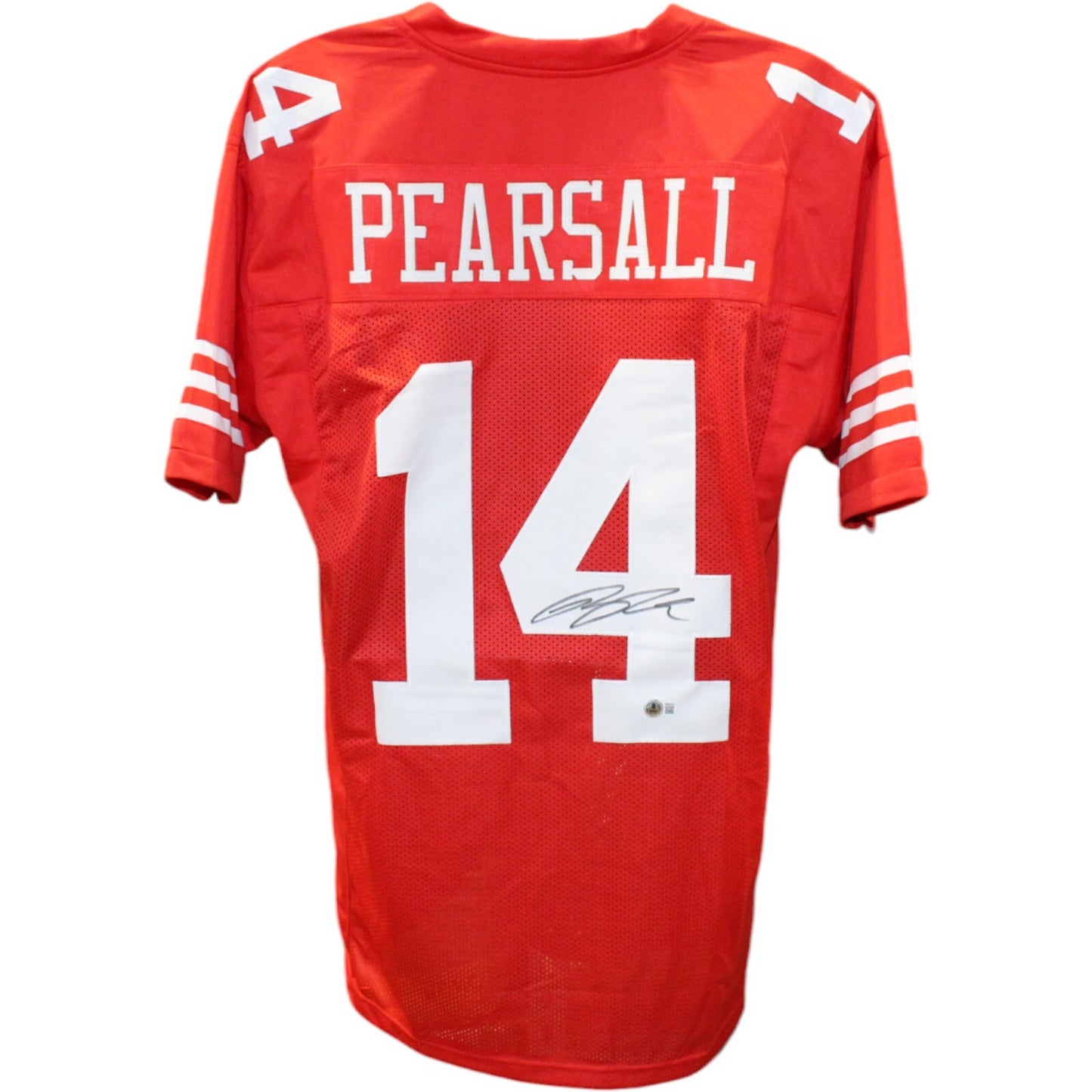 Ricky Pearsall Autographed Red Pro Style Custom Football Jersey