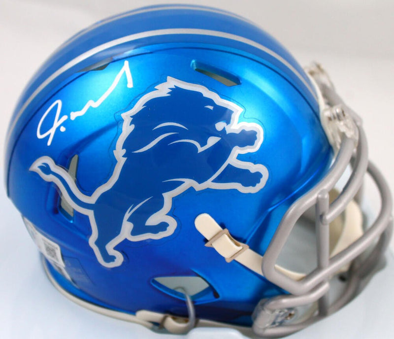 Jameson Williams Signed Detroit Lions Flash Speed Mini Helmet