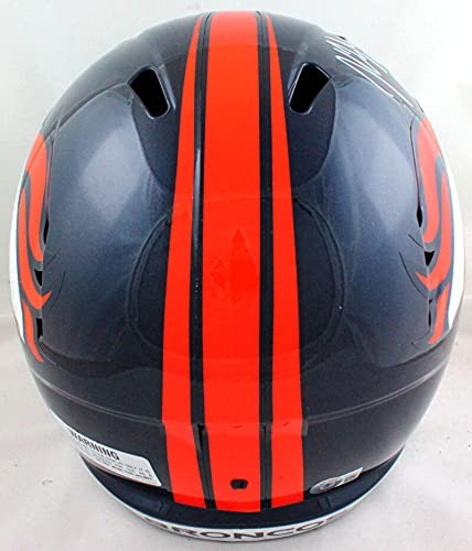 John Lynch Autographed Denver Broncos White Speed Full Size Helmet