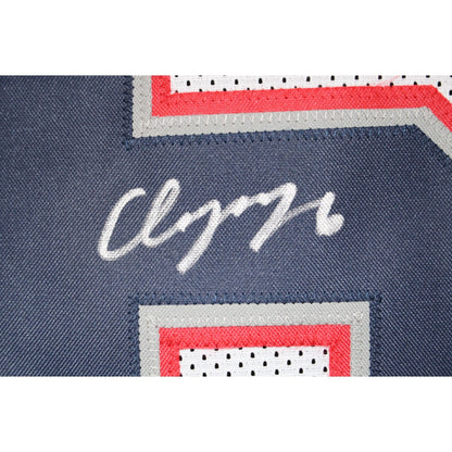 Christian Gonzalez Autographed Pro Style White Jersey (Beckett COA)