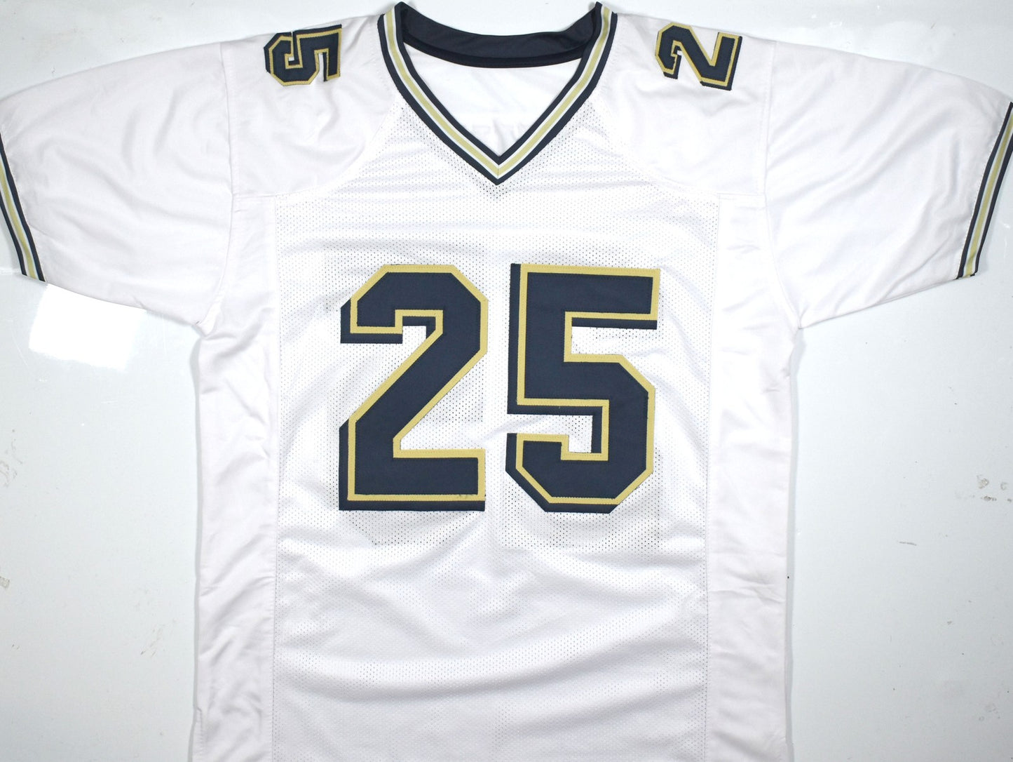 Darrelle Revis Signed Pittsburgh Panthers White Custom Jersey