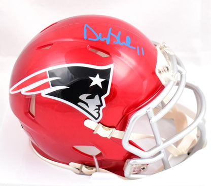 Drew Bledsoe Signed New England Patriots Flash Speed Mini Helmet