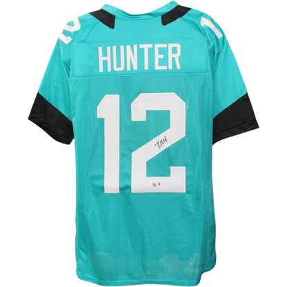 Travis Hunter Signed "24 Heisman" Inscribed Teal Pro Style Jersey