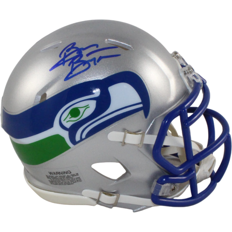Brian Bosworth Autographed Seattle Seahawks Throwback Mini Helmet (BAS)