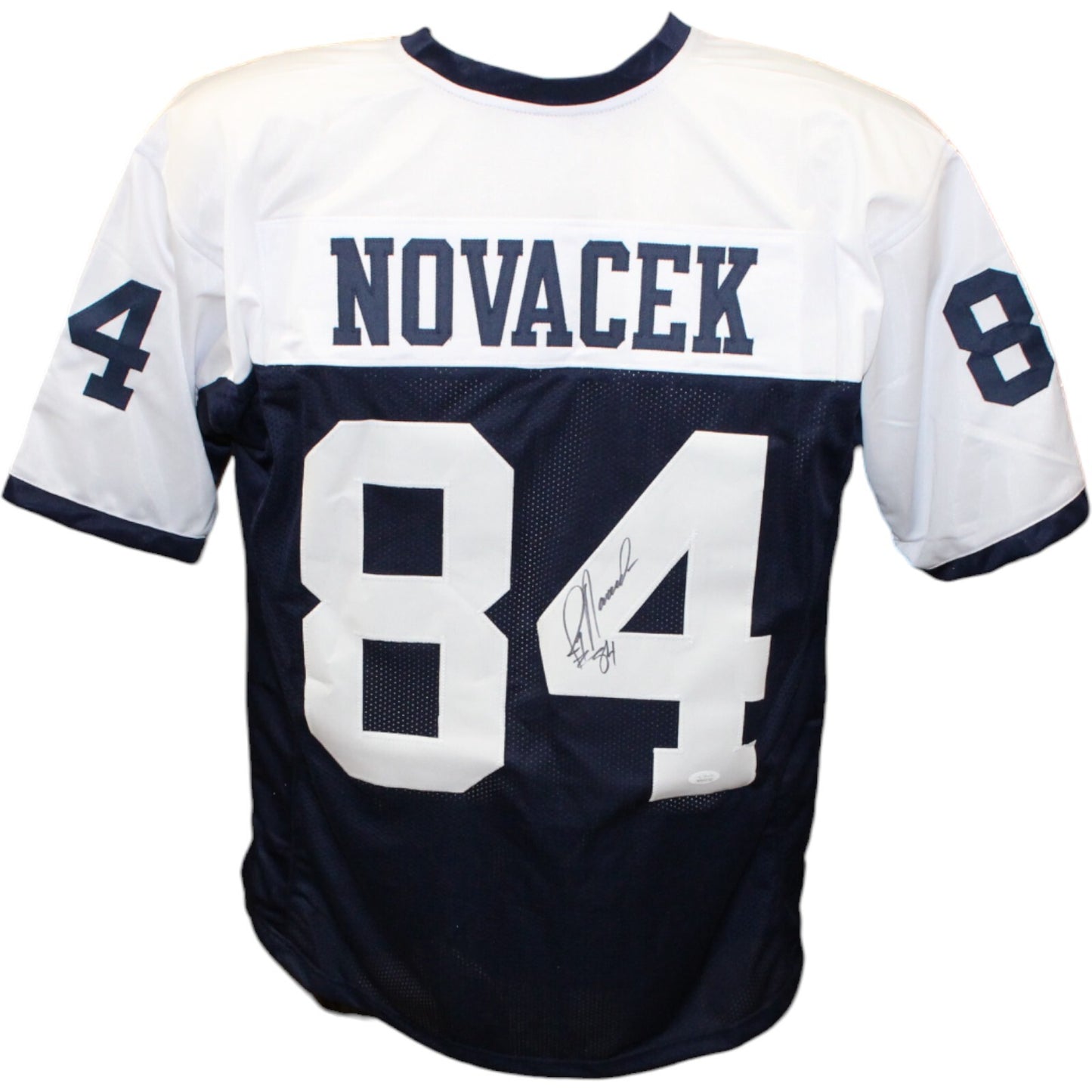 Jay Novacek Autographed Dallas Cowboys Thanksgiving Pro Style Jersey JSA