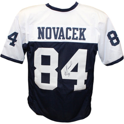 Jay Novacek Autographed Dallas Cowboys Thanksgiving Pro Style Jersey JSA