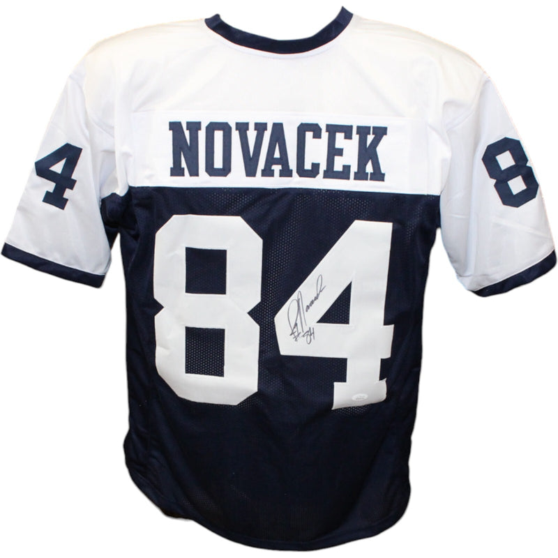 Jay Novacek Autographed Dallas Cowboys Thanksgiving Pro Style Jersey JSA
