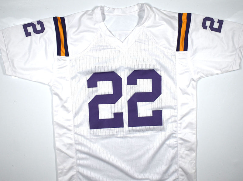 Paul Krause Autographed Custom White Jersey with HOF Inscription