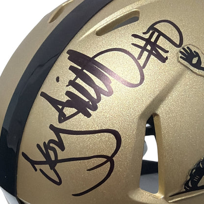 Troy Smith Signed Ohio State Buckeyes 2006 Heisman Speed Mini Helmet