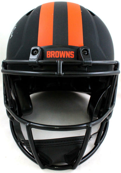 Nick Chubb Autographed Cleveland Browns Full Size Eclipse Helmet