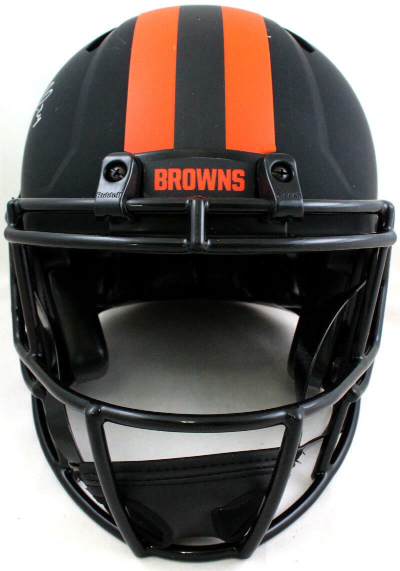 Nick Chubb Autographed Cleveland Browns Full Size Eclipse Helmet