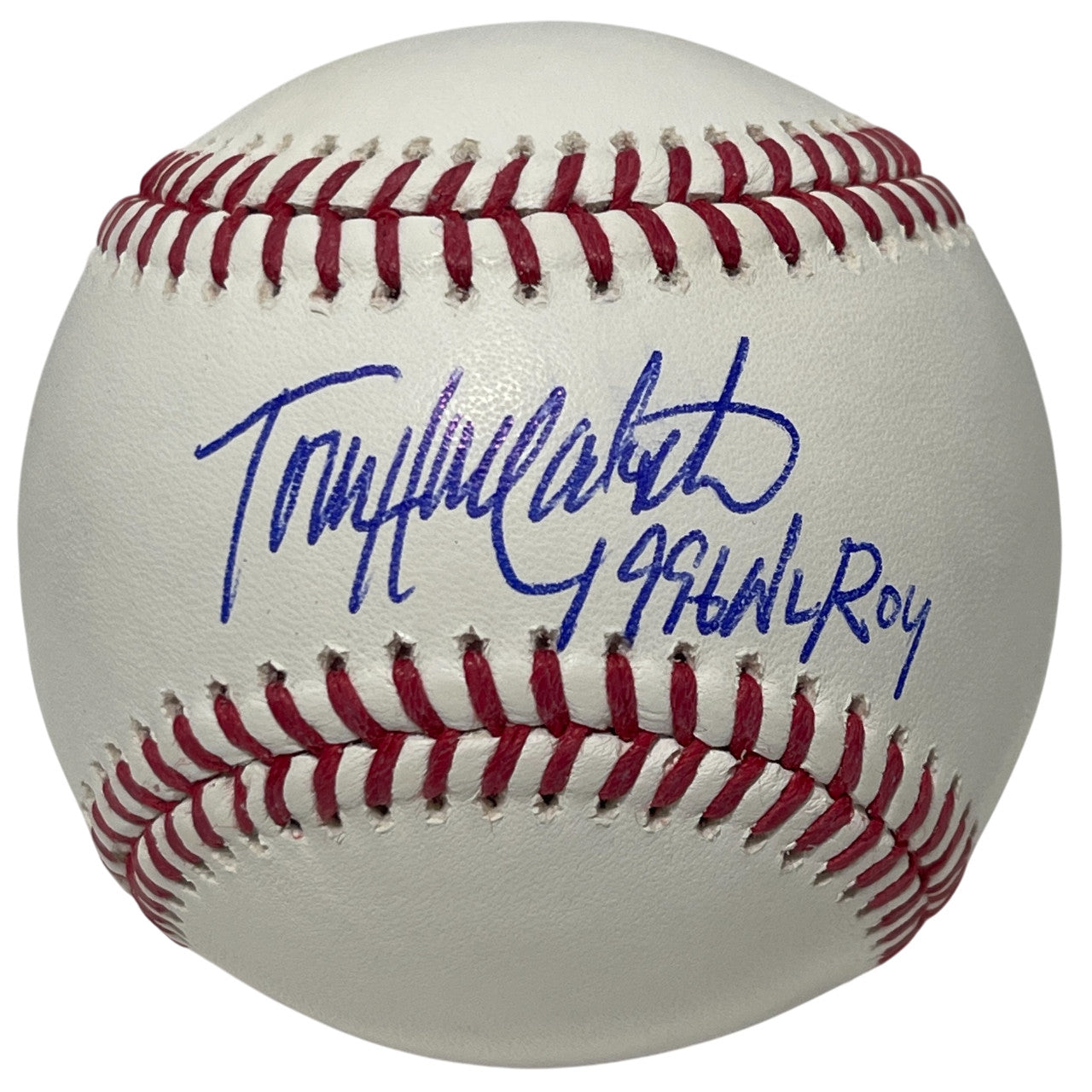 Todd Hollandsworth Signed Official Major League Baseball 1996 NL ROY BAS Witness