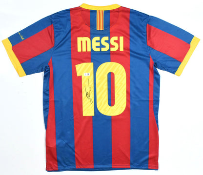 Lionel Messi Autographed FC Barcelona Home Jersey