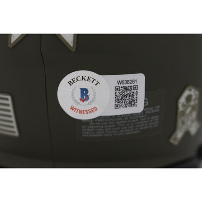 Fred Taylor Signed Jacksonville Jaguars Salute to Service Mini Helmet