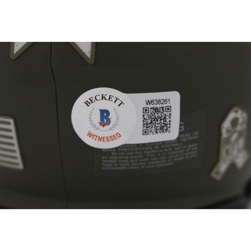 Fred Taylor Signed Jacksonville Jaguars Salute to Service Mini Helmet