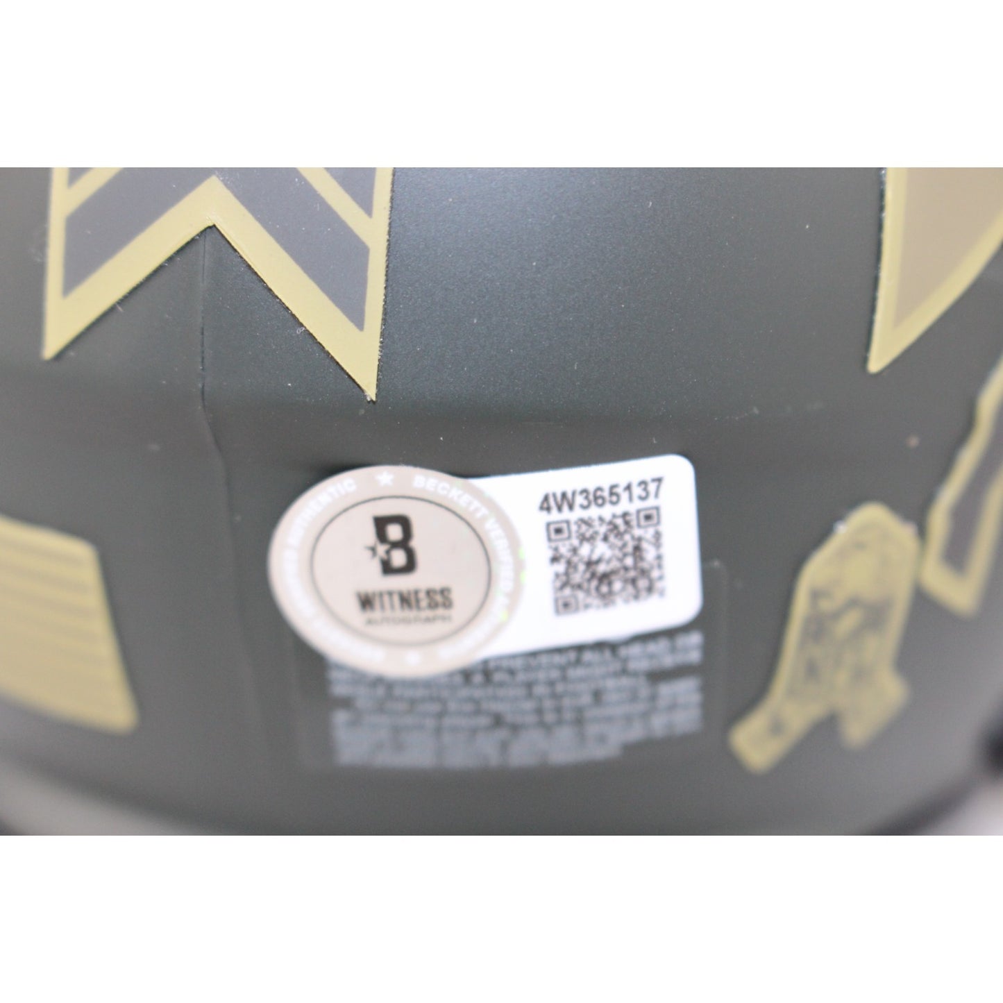 Jim Kelly Signed Buffalo Bills 2025 Salute to Service Mini Helmet