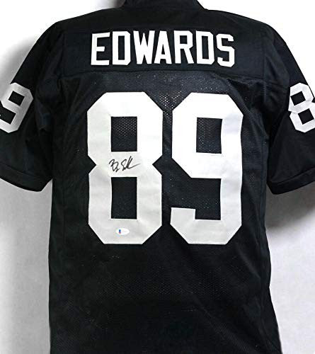 Bryan Edwards Autographed Black Pro Style Jersey