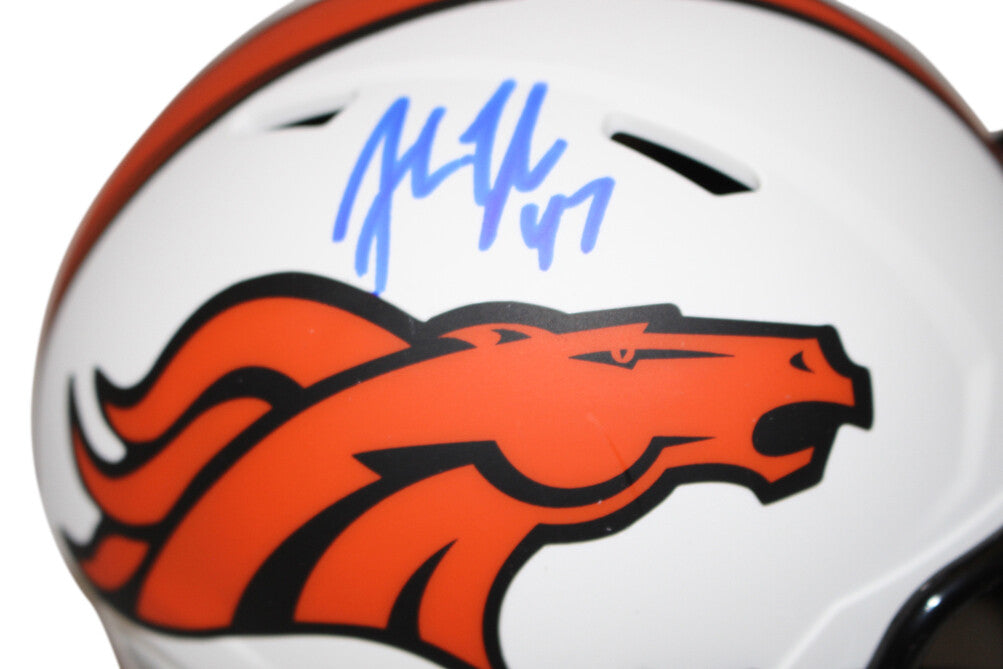 John Lynch Denver Broncos Signed Lunar Speed Mini Helmet Beckett