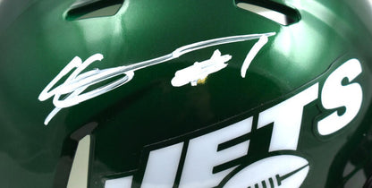 Ahmad Sauce Gardner Signed New York Jets White Speed Mini Helmet