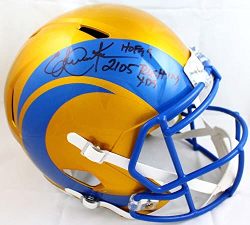 Eric Dickerson Signed Los Angeles Rams Flash Speed Full Size Helmet