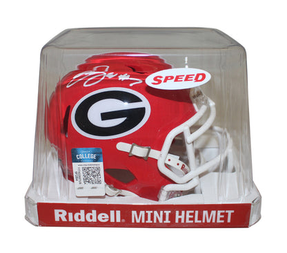 Quay Walker Autographed Georgia Bulldogs Speed Mini Helmet