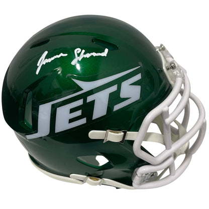Jamien Sherwood New York Jets Signed Speed Mini Helmet Beckett COA
