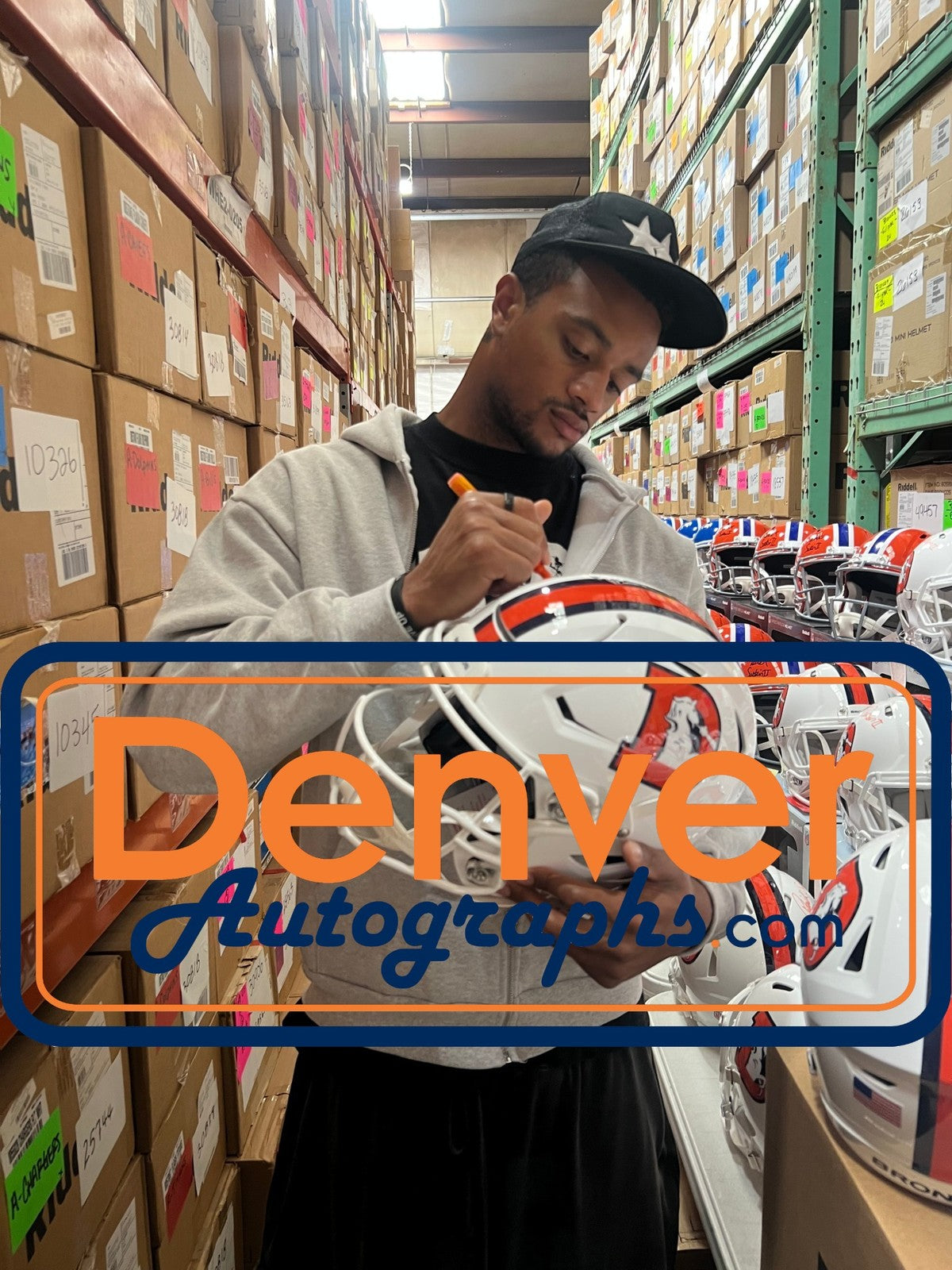 Patrick Surtain Signed Denver Broncos 2023 Alternate Authentic SpeedFlex Helmet